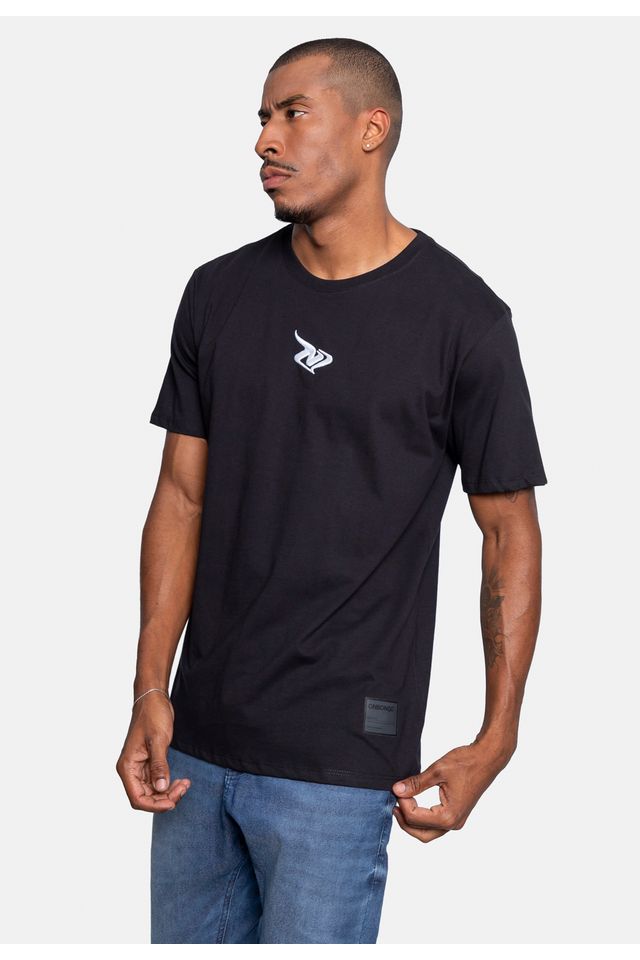 Camiseta-Onbongo-Estampada-Preta