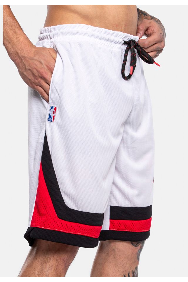 Bermuda-NBA-Sintetica-Chicago-Bulls-Branca