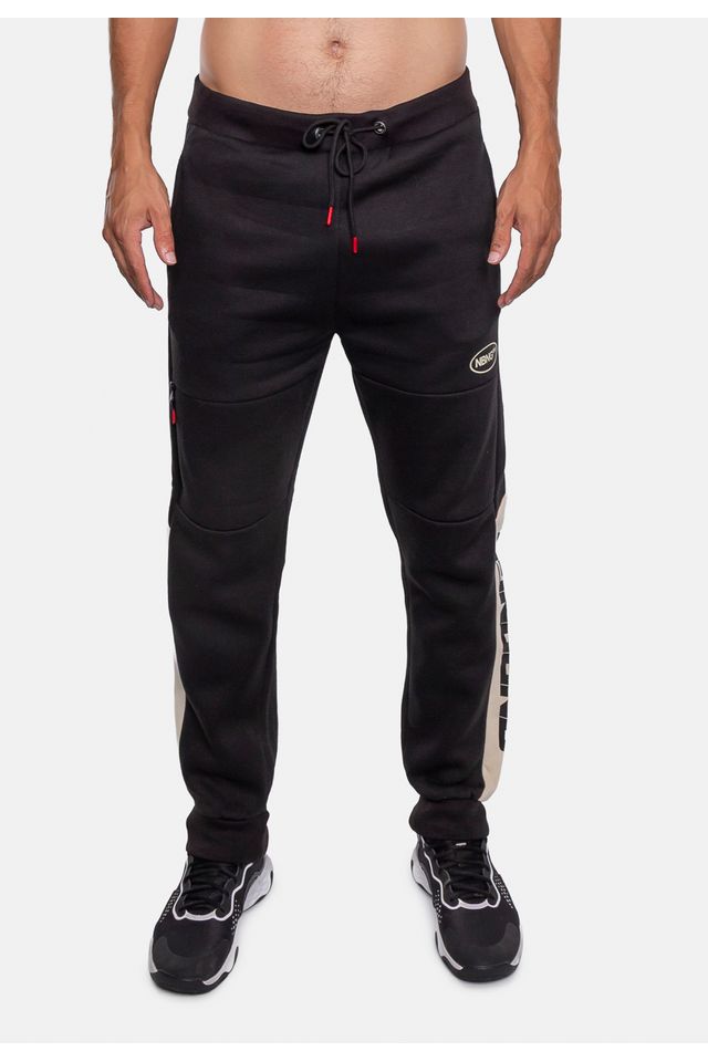 Calca-Onbongo-Moletom-Preta-Com-Areia