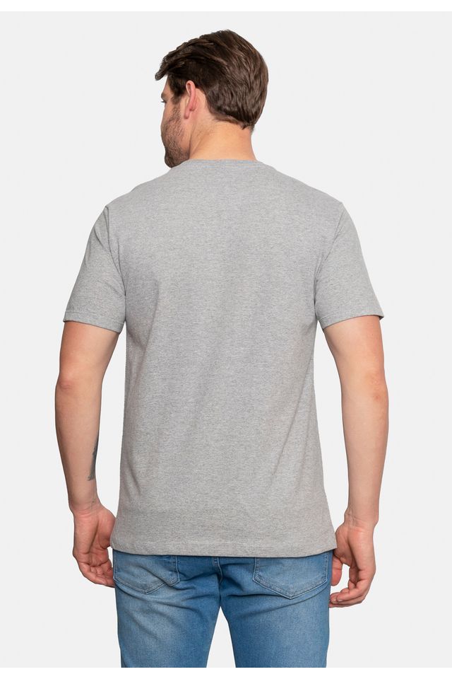 Camiseta-Ecko-Estampada-Cinza