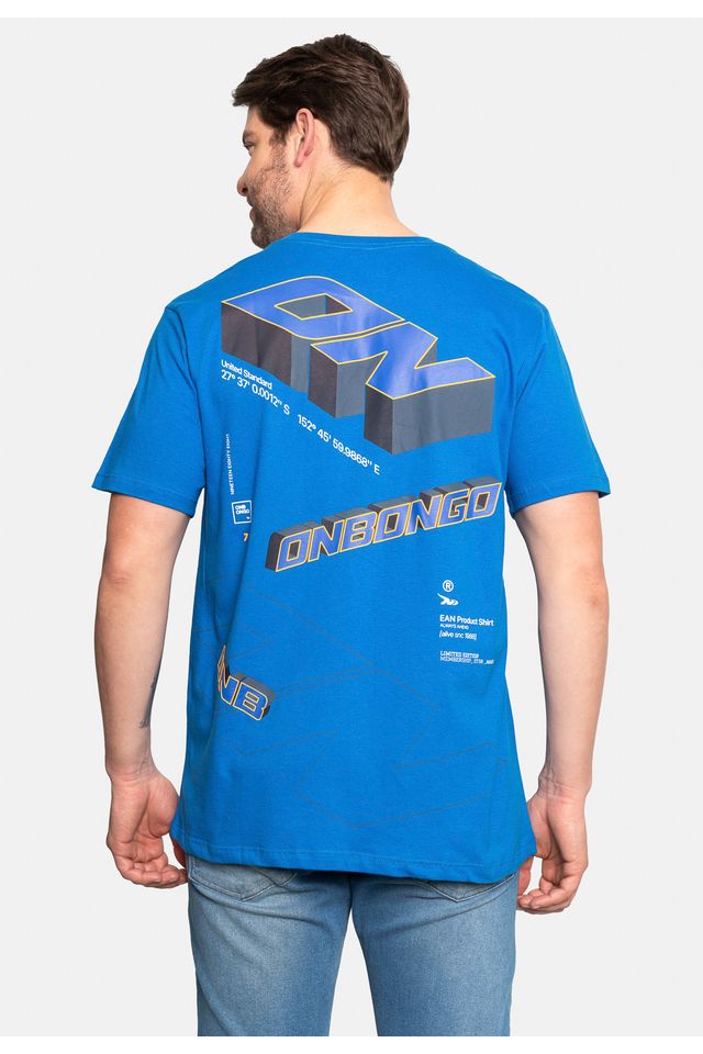 Camiseta-Onbongo-Estampada-Azul
