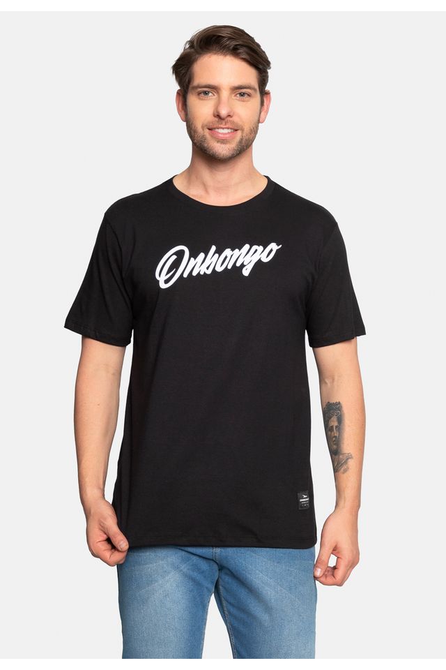 Camiseta-Onbongo-Estampada-Preta Camiseta-Onbongo-Estampada-Preta