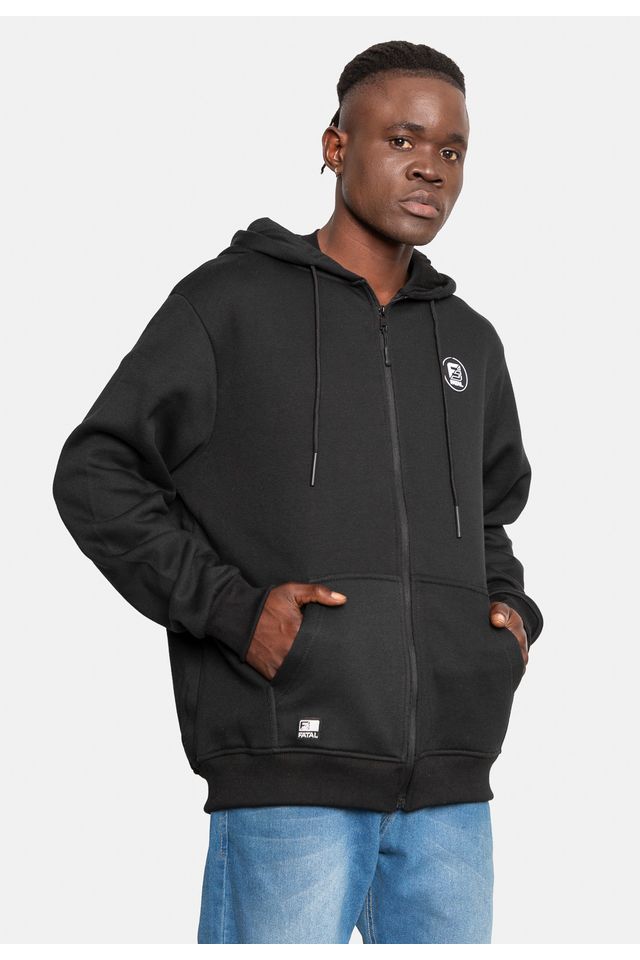 Moletom-Fatal-Canguru-Aberto-Preto