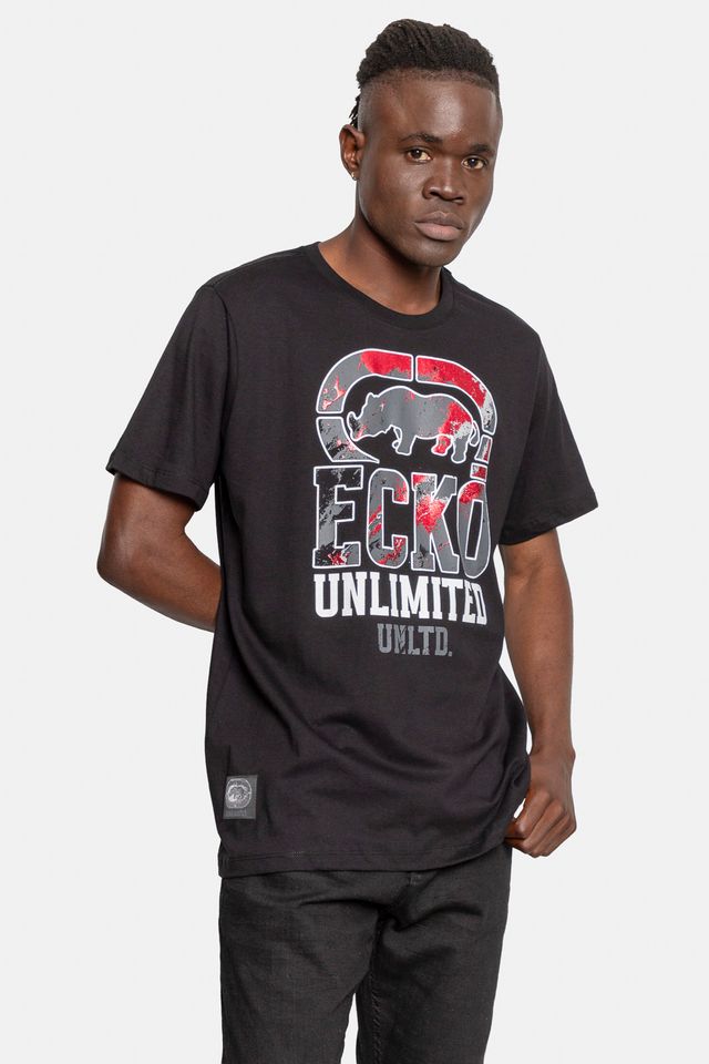 Camiseta-Ecko-Estampada-Preta