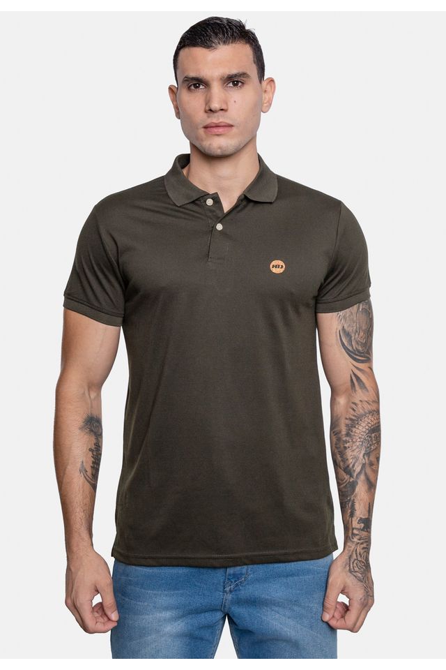 Camisa-Polo-HD-Piquet-Verde-Militar Camisa-Polo-HD-Piquet-Verde-Militar