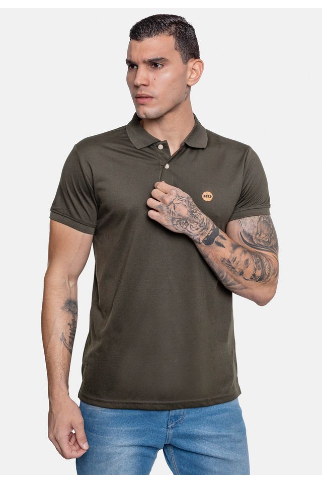 Camisa-Polo-HD-Piquet-Verde-Militar