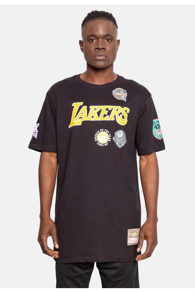 Camiseta-Mitchell---Ness-Especial-Name-And-Number-Pau-Gasol-Preta Camiseta-Mitchell---Ness-Especial-Name-And-Number-Pau-Gasol-Preta