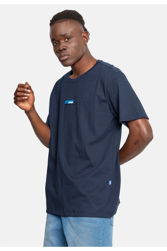 Camiseta-Onbongo-Estampada-Azul-Marinho