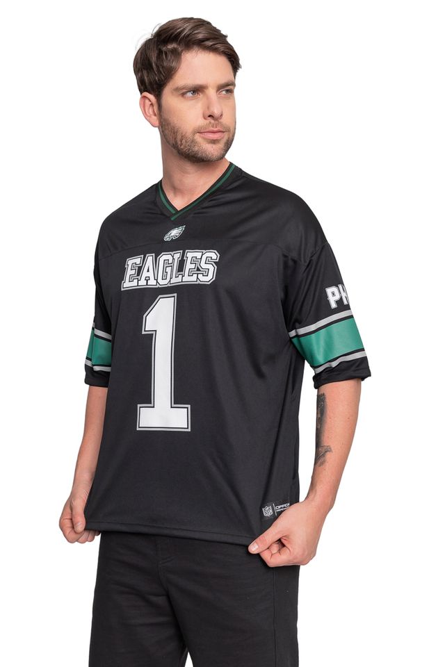 Camiseta-NFL-Oversize-Philadelphia-Eagles-Name-Number-Jalen-Hurts-Preta