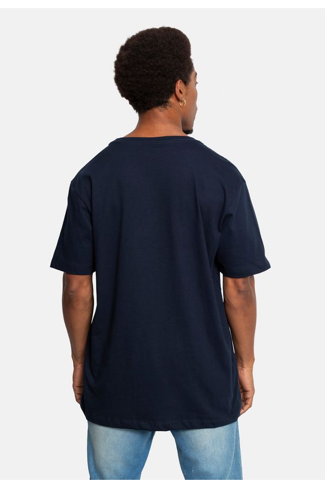 Camiseta-Ecko-Estampada-Azul-Marinho