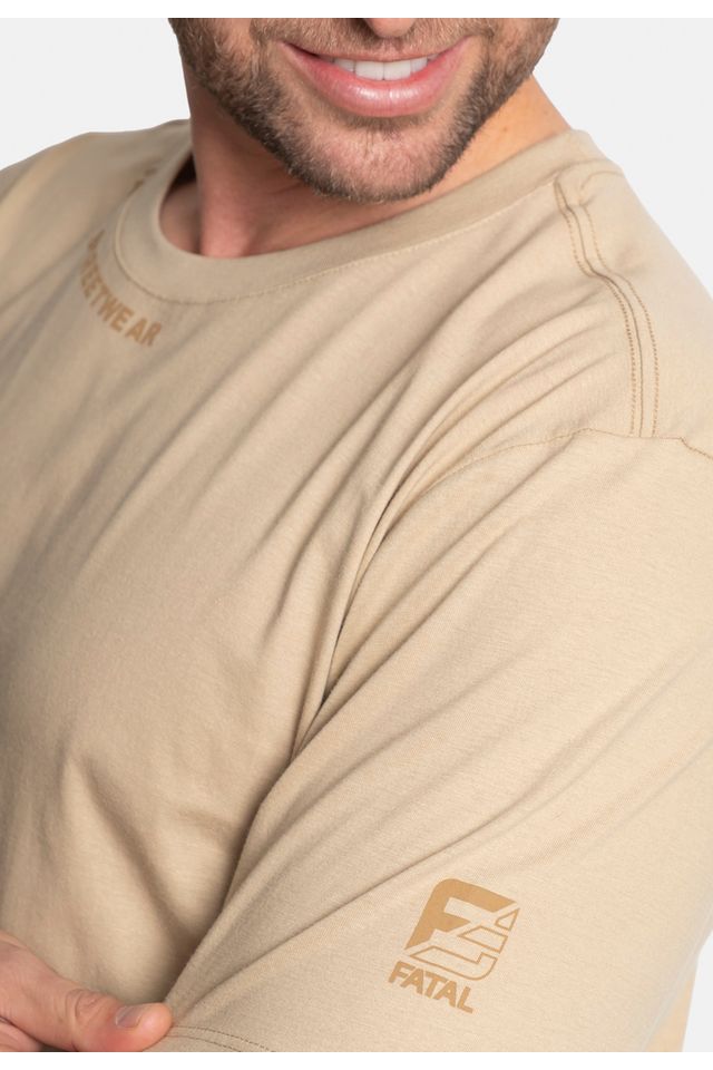 Camiseta-Fatal-Estampada-Bege