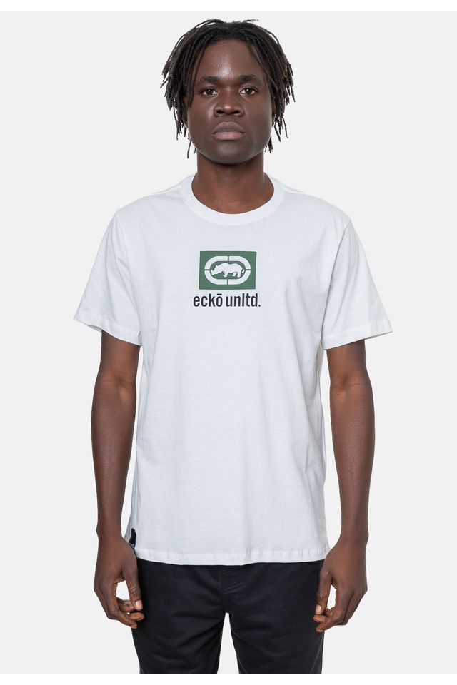 Camiseta-Ecko-Estampada-Branca Camiseta-Ecko-Estampada-Branca