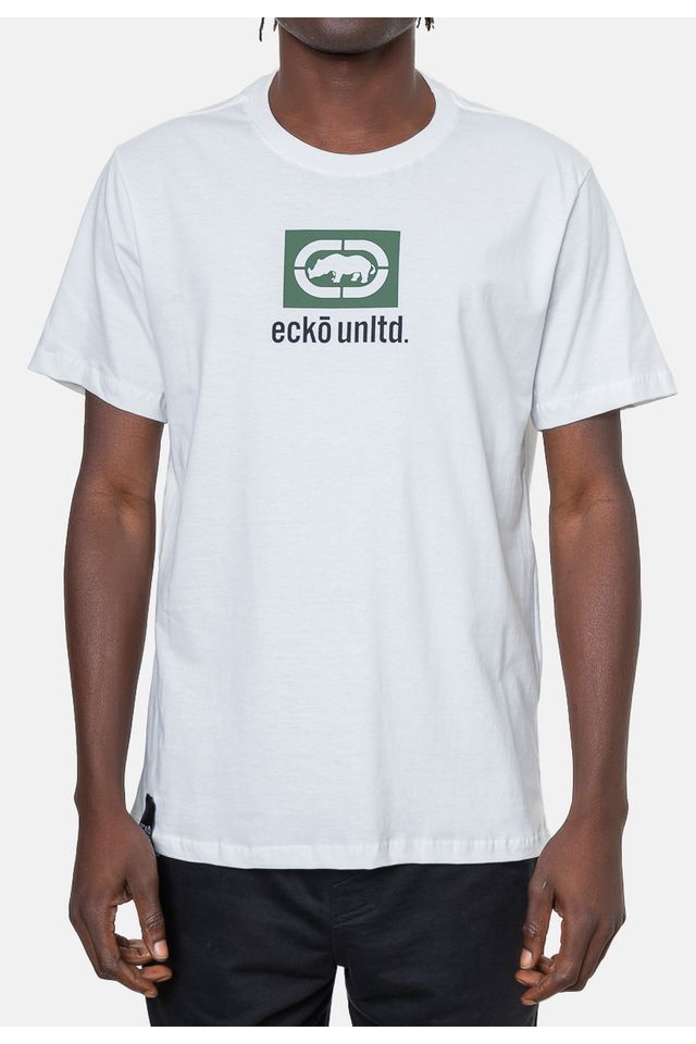 Camiseta-Ecko-Estampada-Branca