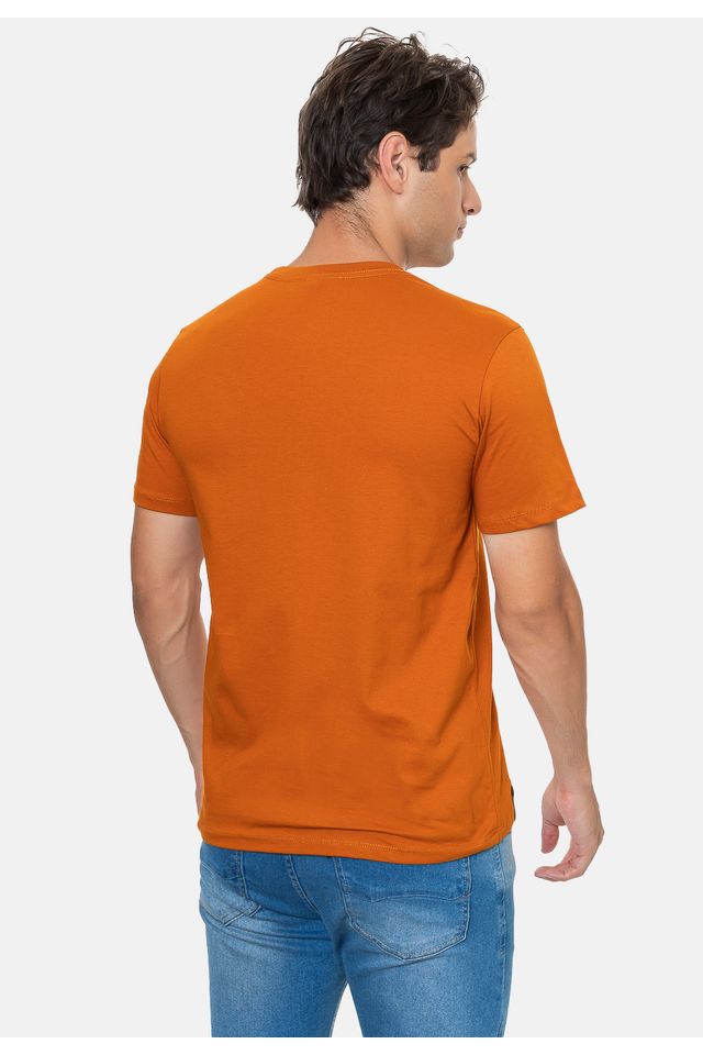 Camiseta-Ecko-Estampada-Bege