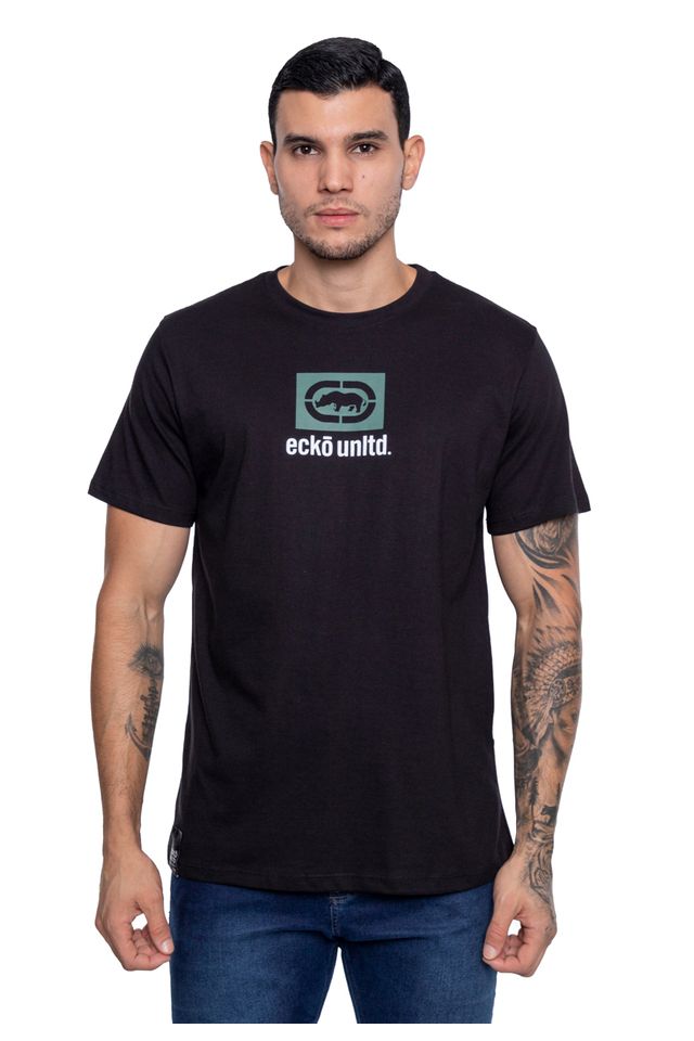 Camiseta-Ecko-Estampada-Preta Camiseta-Ecko-Estampada-Preta