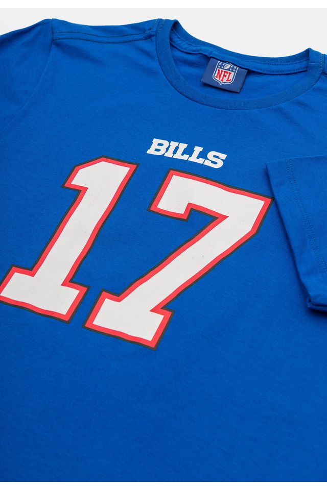 Camiseta-NFL-Juvenil-Josh-Allen-Buffalo-Bills-Azul-Royal