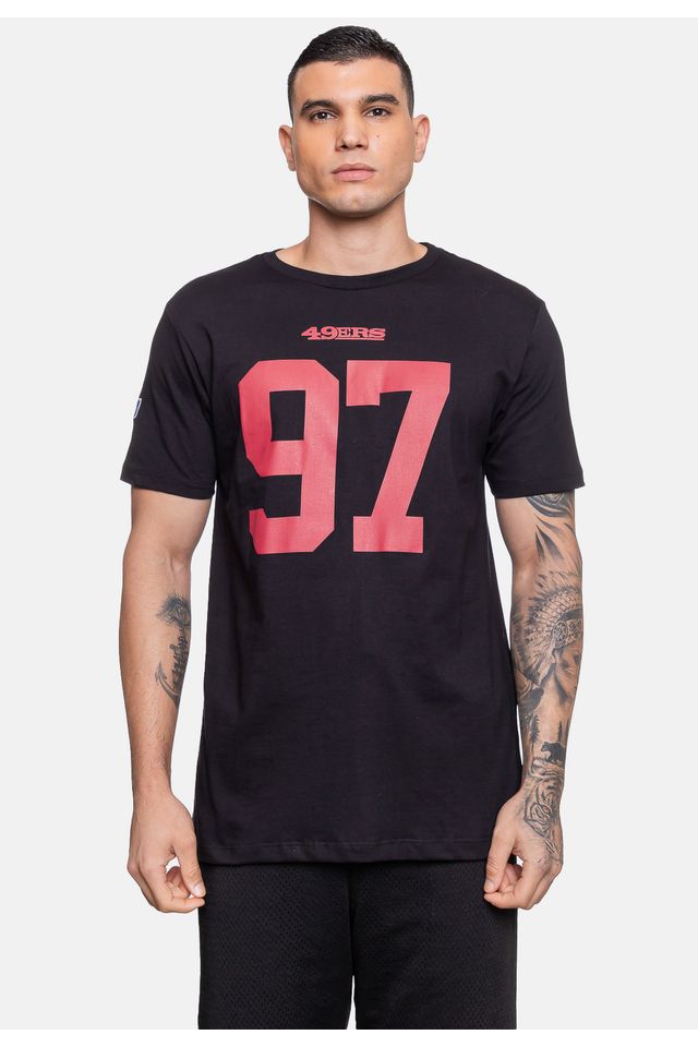 Camiseta-NFL-Player-Nick-Bosa-San-Francisco-49ers-Preta