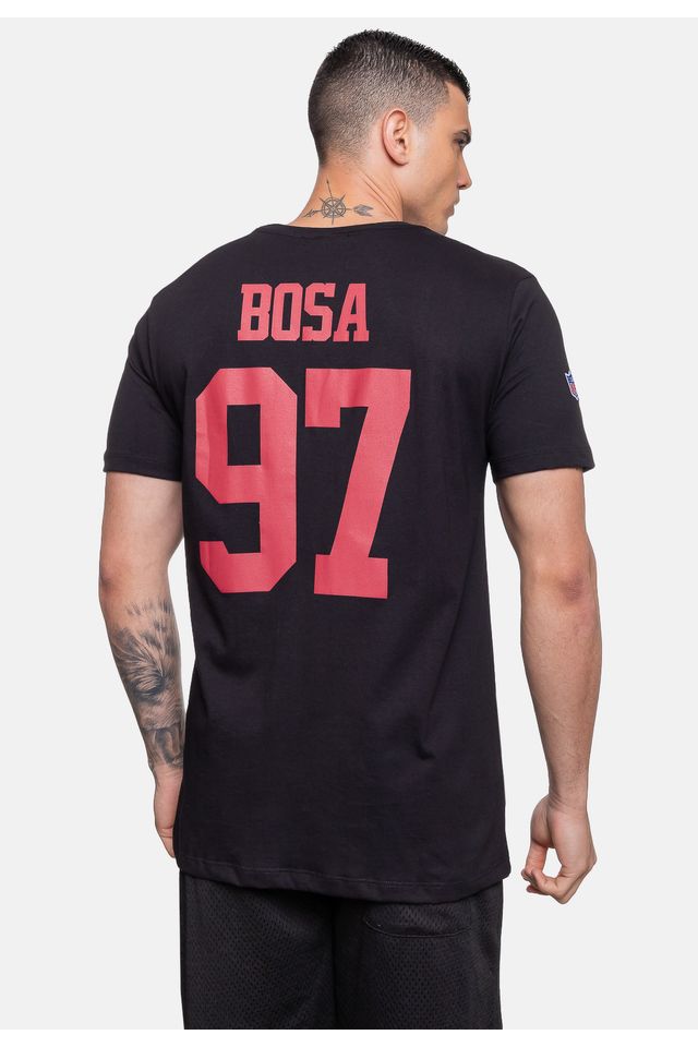 Camiseta-NFL-Player-Nick-Bosa-San-Francisco-49ers-Preta