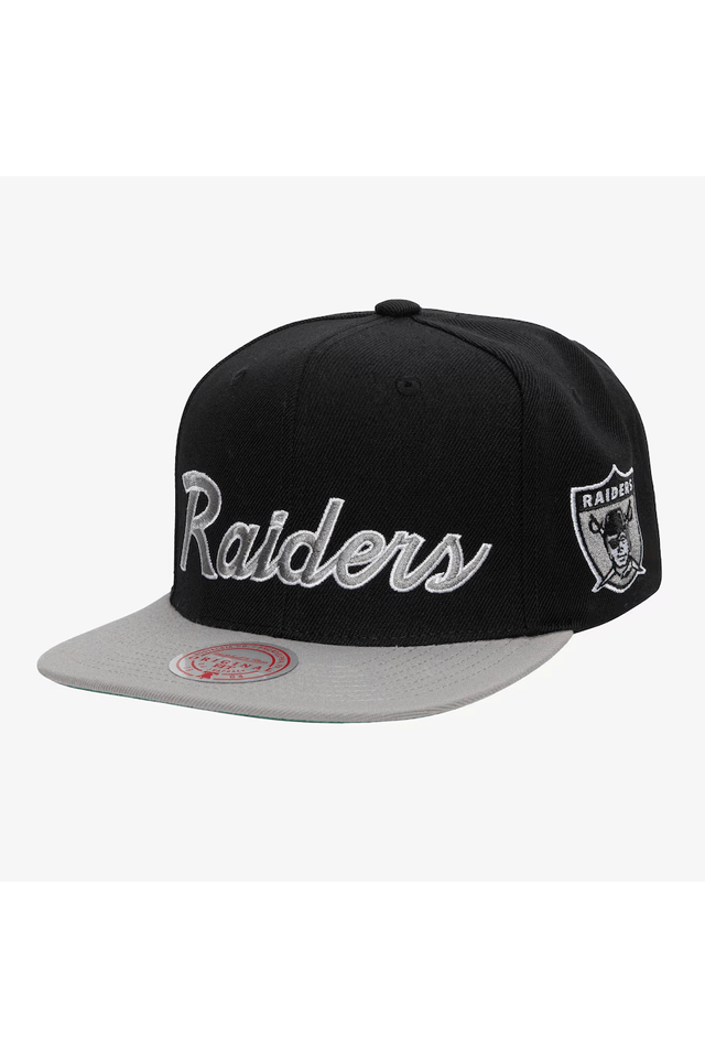 Bone-Mitchell---Ness-NFL-Team-Script-2-0-Snapback-Raiders-Preta