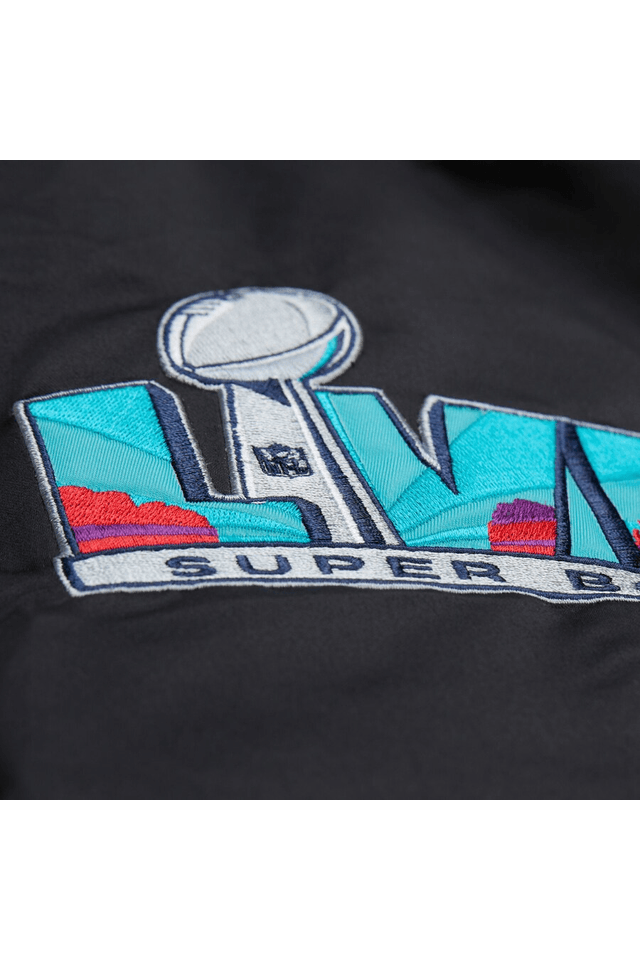 Jaqueta-Mitchell---Ness-NFL-Double-Down-Satin-Jacket-Vintage-Logo-Kansas-City-Chiefs-Preta