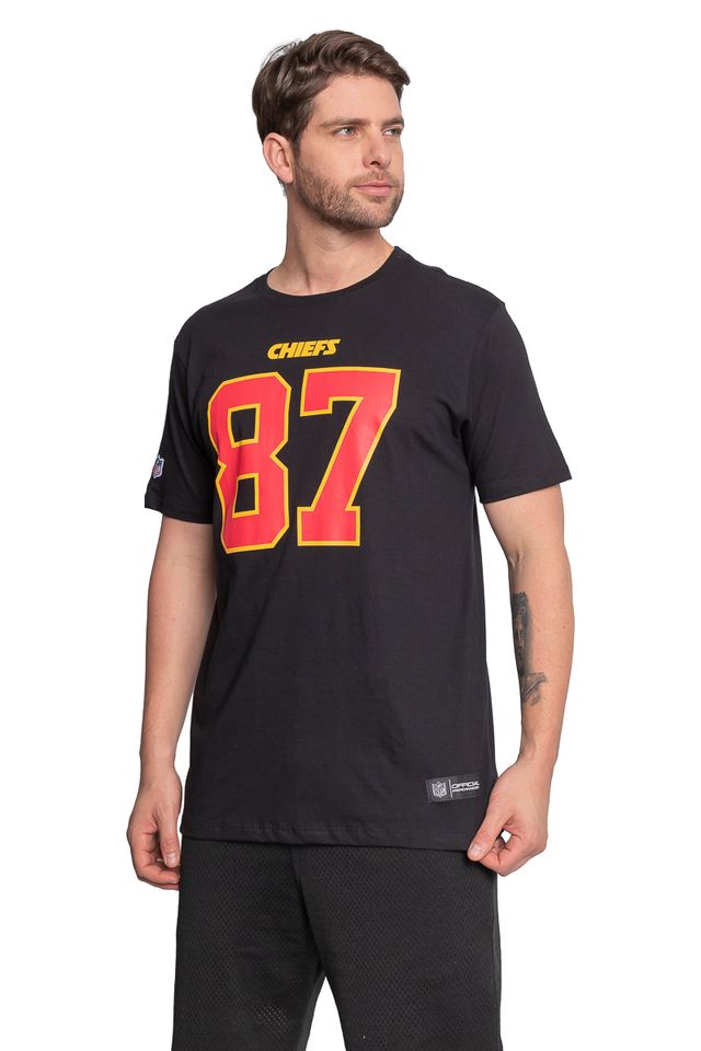 Camiseta-NFL-Kansas-City-Chiefs-Name-Number-Travis-Kelce-Preta
