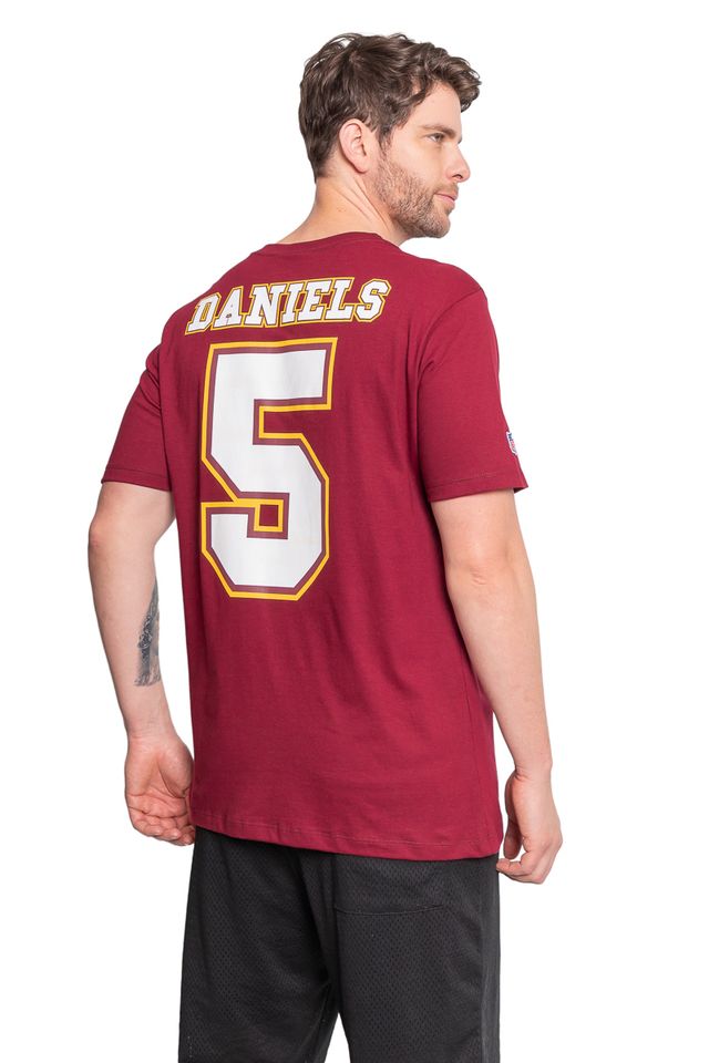 Camiseta-NFL-Washngton-Commanders-Name-Number-Jayden-Daniels-Bordo