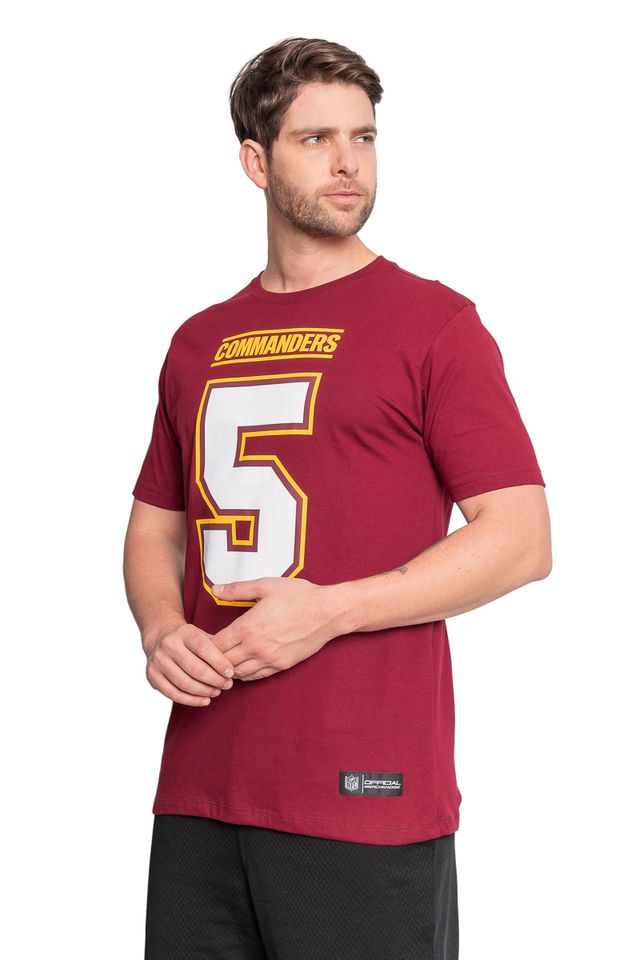Camiseta-NFL-Washngton-Commanders-Name-Number-Jayden-Daniels-Bordo