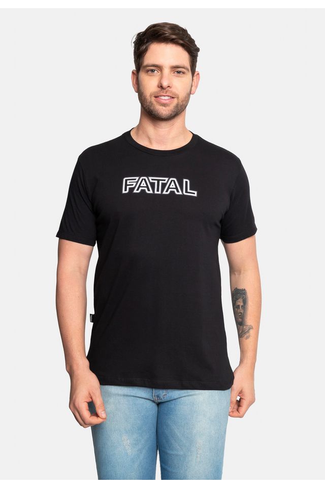 Camiseta-Fatal-Estampada-Preta Camiseta-Fatal-Estampada-Preta