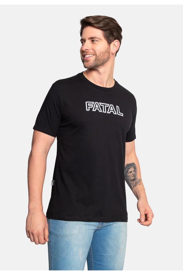 Camiseta-Fatal-Estampada-Preta