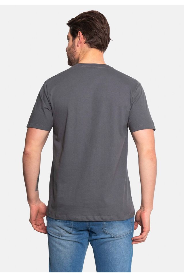 Camiseta-Ecko-Estampada-Cinza