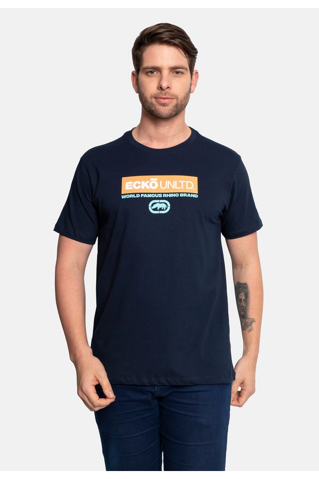 Camiseta-Ecko-Estampada-Azul-Marinho Camiseta-Ecko-Estampada-Azul-Marinho