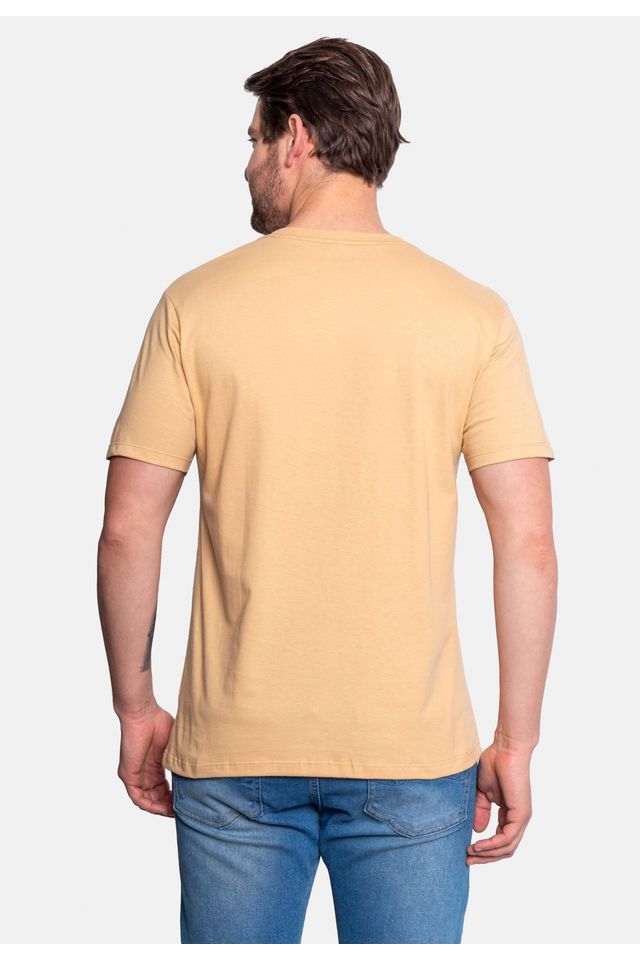 Camiseta-Ecko-Estampada-Bege