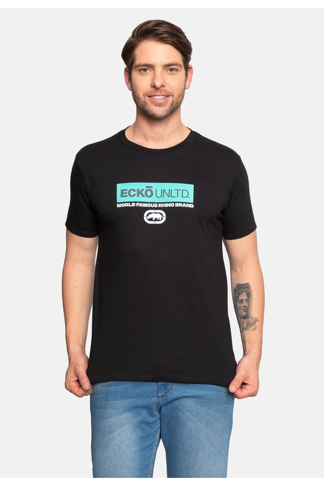 Camiseta-Ecko-Estampada-Preta Camiseta-Ecko-Estampada-Preta