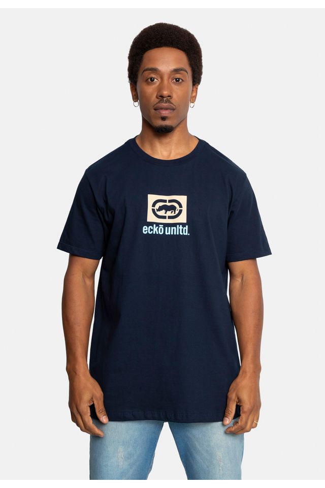 Camiseta-Ecko-Masculina-Box-Marinho