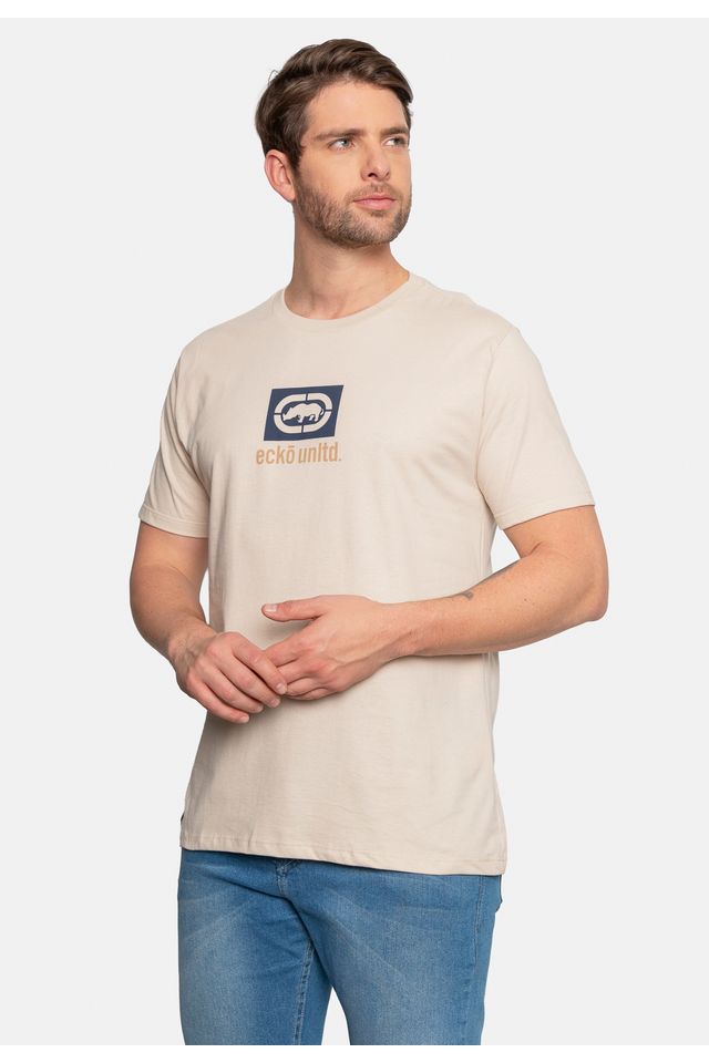 Camiseta-Ecko-Masculina-Box-Areia