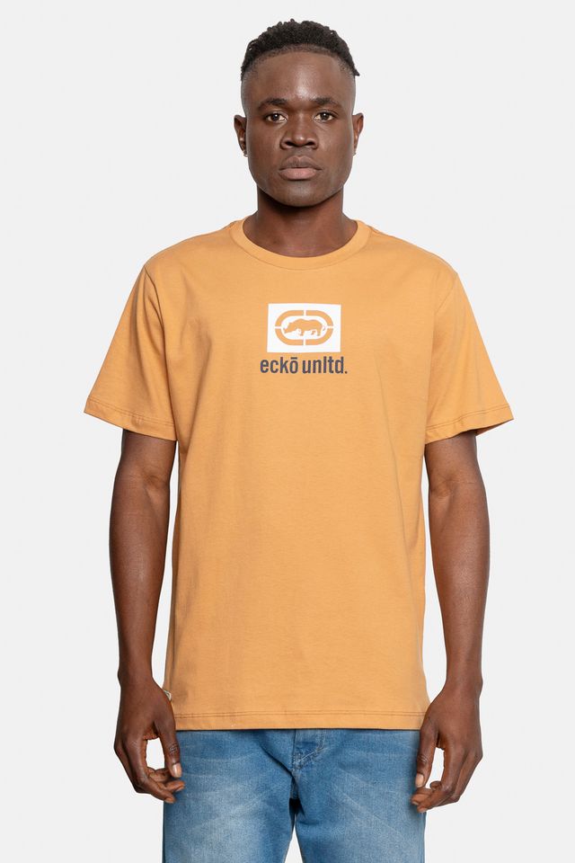 Camiseta-Ecko-Masculina-Box-Bege