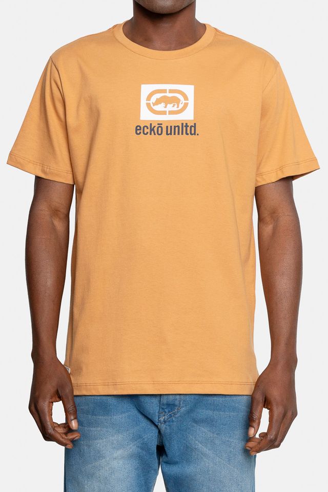 Camiseta-Ecko-Masculina-Box-Bege