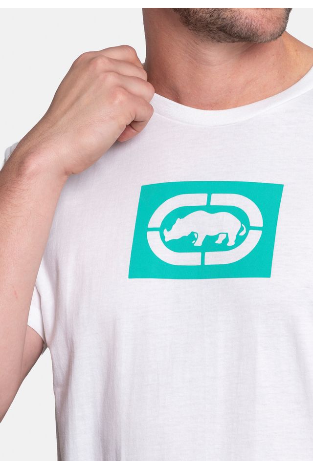 Camiseta-Ecko-Estampada-Branca