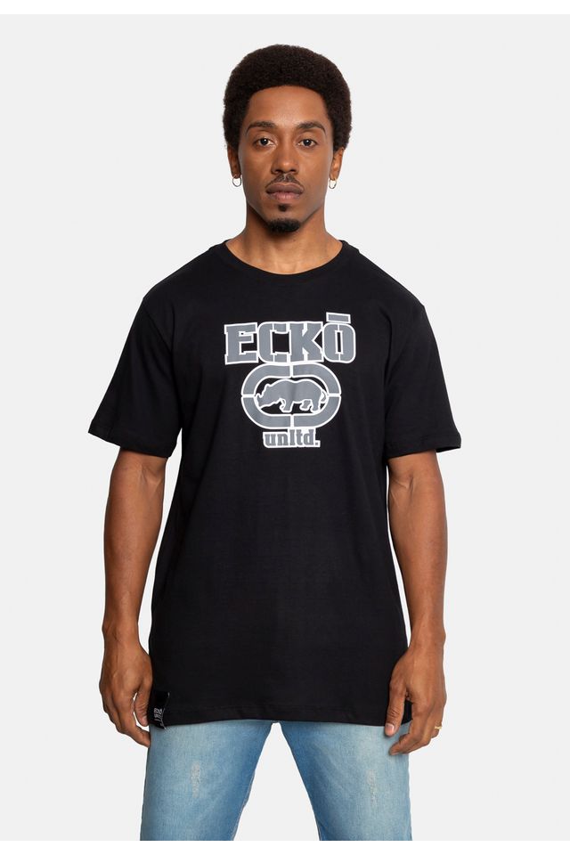Camiseta-Ecko-Estampada-Preta Camiseta-Ecko-Estampada-Preta