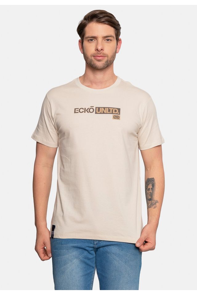 Camiseta-Ecko-Masculina-Flat-Areia Camiseta-Ecko-Masculina-Flat-Areia