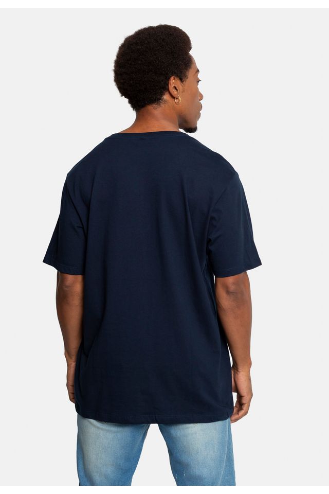Camiseta-Ecko-Estampada-Azul-Marinho
