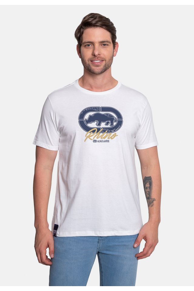 Camiseta-Ecko-Estampada-Branca Camiseta-Ecko-Estampada-Branca