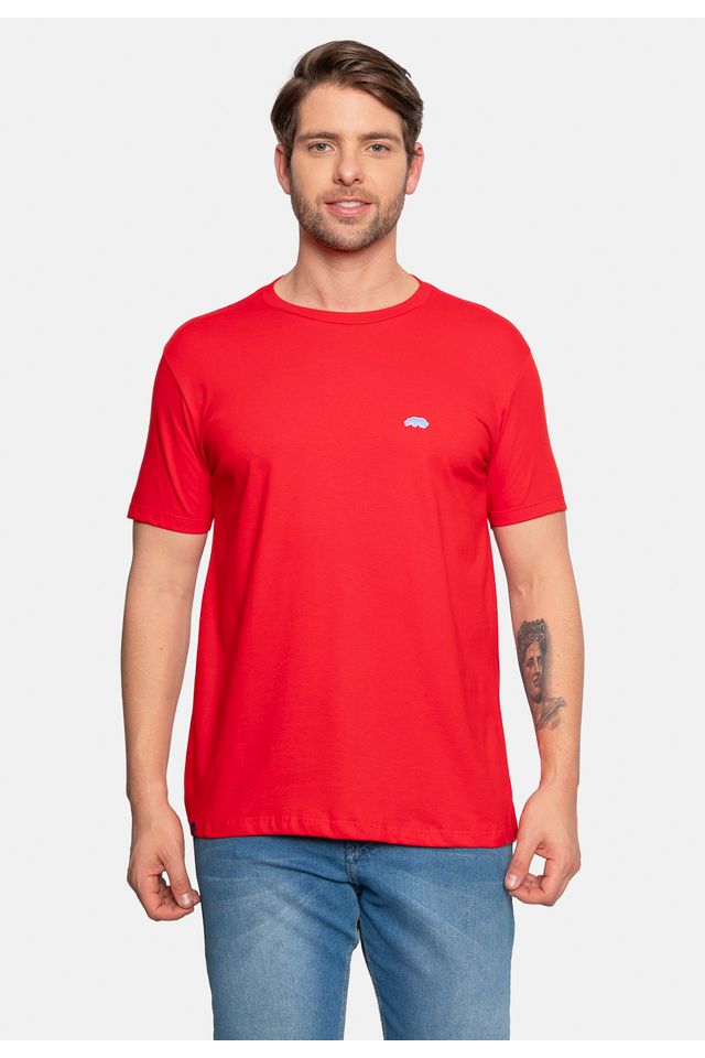 Camiseta-Ecko-Estampada-Vermelha