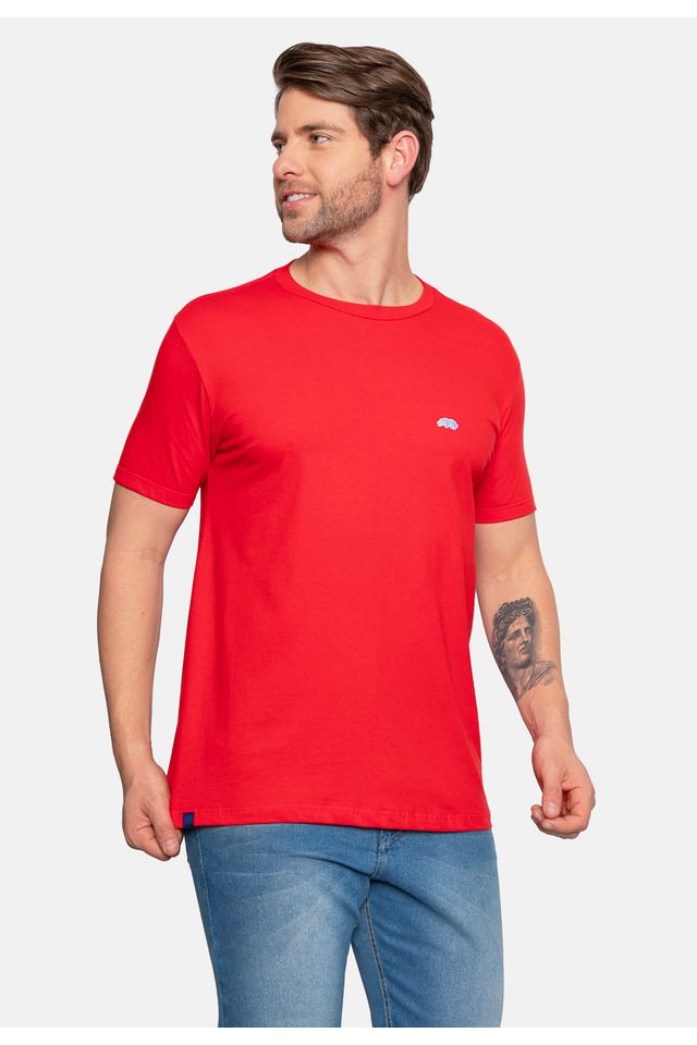 Camiseta-Ecko-Estampada-Vermelha