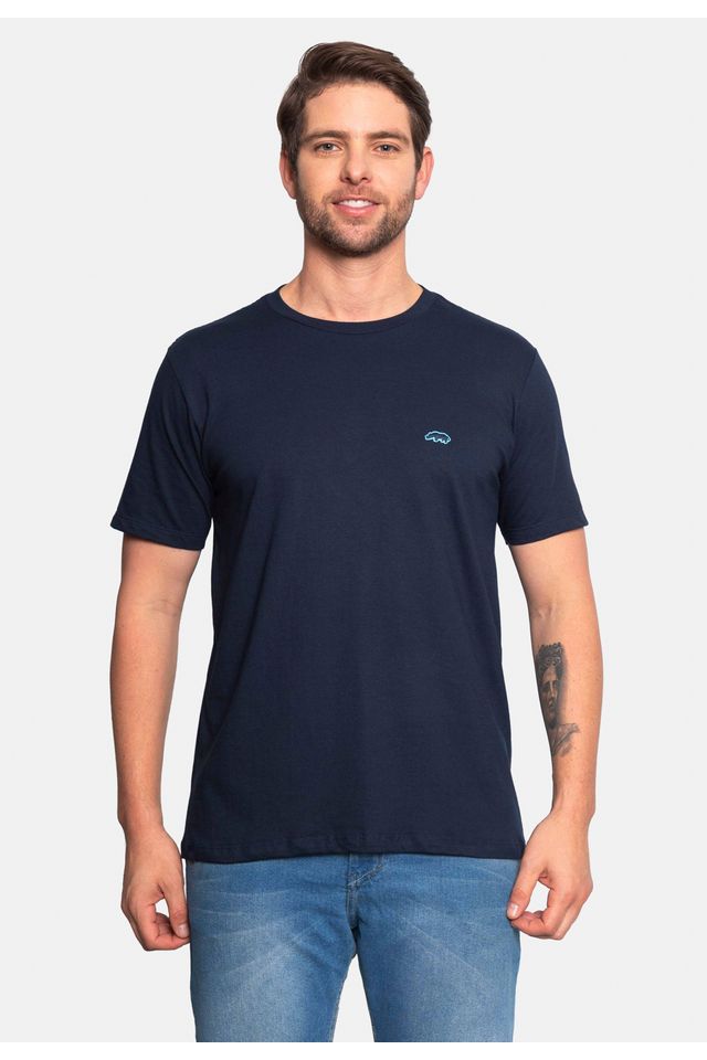 Camiseta-Ecko-Estampada-Azul-Marinho