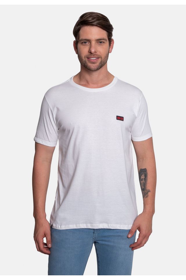 Camiseta-Ecko-Estampada-Branca