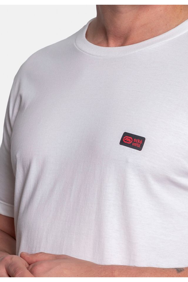 Camiseta-Ecko-Estampada-Branca