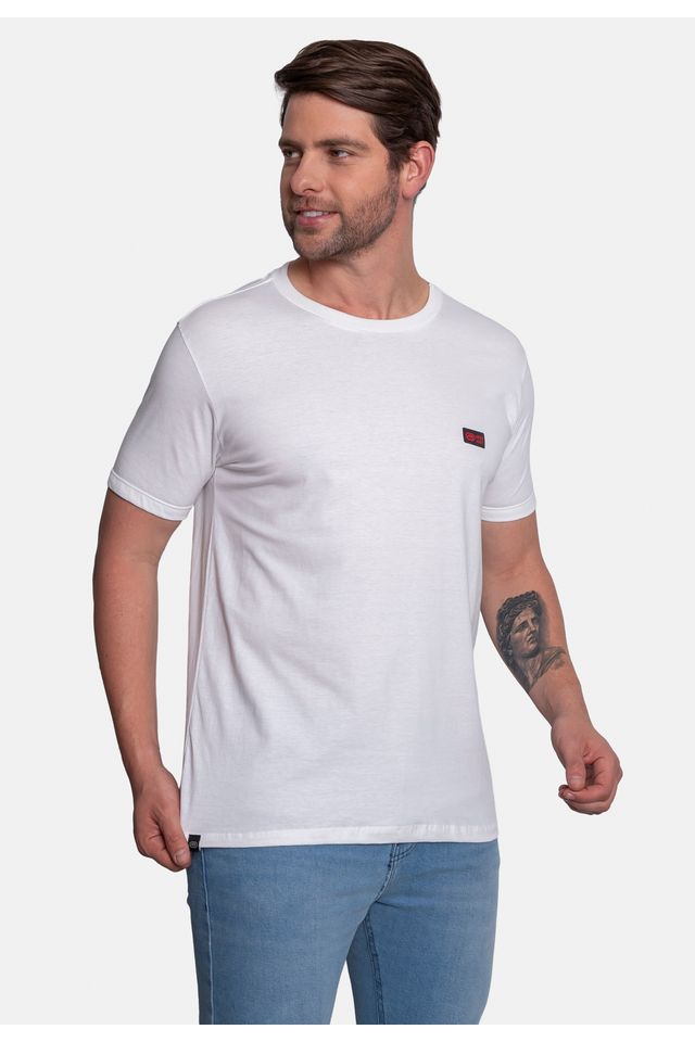 Camiseta-Ecko-Estampada-Branca
