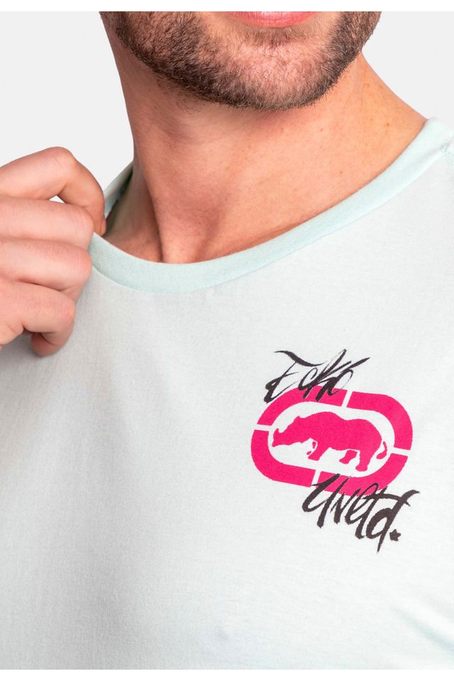 Camiseta-Ecko-Estampada-Verde