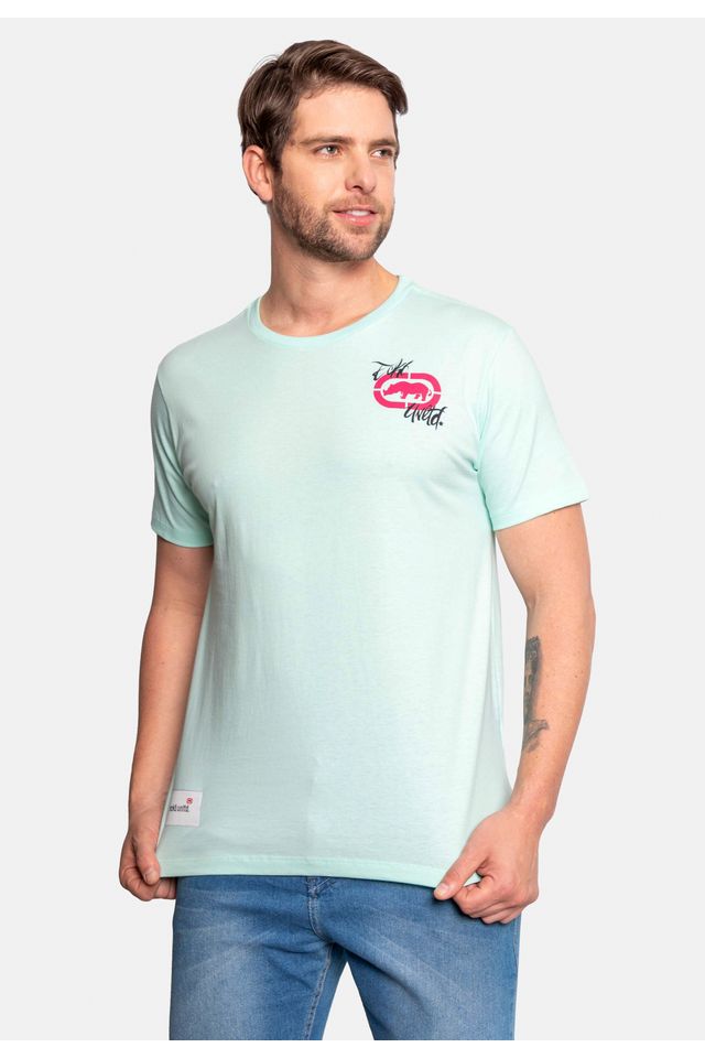 Camiseta-Ecko-Estampada-Verde